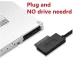 USB-ადაპტერი კომპიუტერისთვის 6P, 7P, CD, DVD, Rom, SATA USB 2,0-ზე USB-ადაპტერი კომპიუტერისთვის 6P, 7P, CD, DVD, Rom, SATA USB 2,0-ზე